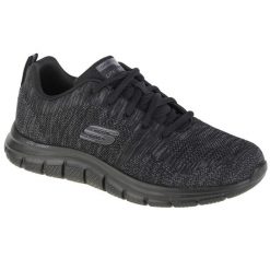 Buty treningowe męskie, Skechers Track - Front Runner. Czarne buty sportowe męskie Skechers, bez zapięcia, na fitness i siłownię. Za 229.99 zł.