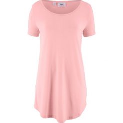 Długi shirt, krótki rękaw bonprix jasnoróżowy cukierkowy. Bluzki damskie marki bonprix. Za 34.99 zł.