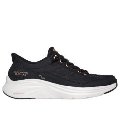 Baskets damskie : Contour Foam - Cozy Fit Golden Hour. Czarne obuwie sportowe damskie Skechers, bez wzorów. Za 399.99 zł.