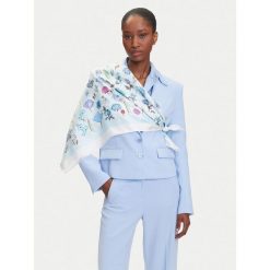 Chusta Furla. Niebieskie szaliki i chusty damskie Furla, bez wzorów. Za 749.99 zł.