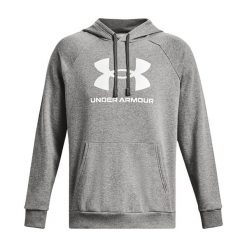 Bluza fitness męska Under Armour Rival Fleece Logo HD. Szare bluzy męskie Under Armour, m, bez wzorów, z kapturem. Za 169.99 zł.