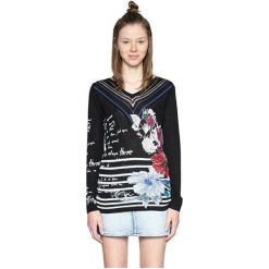 Desigual Panie sweter jers sylvatica 18SWJF69 2000 (rozmiar M). Swetry damskie Desigual, m, bez wzorów, bez kołnierzyka, bez ramiączek, bez kaptura. W wyprzedaży za 173.00 zł.