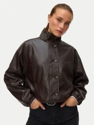 Vero Moda Kurtka z imitacji skóry Polly 10344161 Brązowy Relaxed Fit. Brązowe kurtki damskie Vero Moda, m, bez wzorów, ze skóry, bez kaptura. Za 359.99 zł.