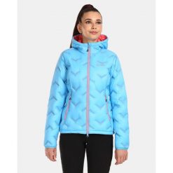 Damska kurtka puchowa Kilpi ALBERTA-W. Niebieskie kurtki sportowe damskie Kilpi, xs, bez wzorów, z nylonu, bez kaptura, trekkingowe. Za 525.33 zł.