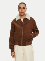 Wrangler Kurtka bomber Aviator 112356507 Brązowy Regular Fit. Brązowe kurtki damskie Wrangler, xs, bez wzorów, z bawełny, bez kaptura. Za 379.99 zł.