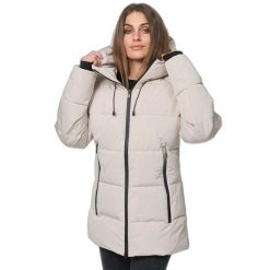 Parka dla kobiet Lonsdale Sally. Brązowe parki damskie Lonsdale, na zimę, xl, z aplikacjami, z puchu, eleganckie, z kapturem. Za 424.00 zł.