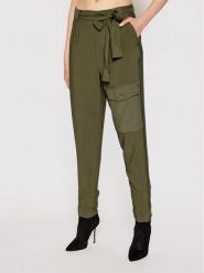 TWINSET Spodnie materiałowe 211TT2161 Zielony Regular Fit. Zielone spodnie materiałowe damskie Twinset, bez wzorów, z materiału. Za 779.99 zł.