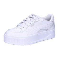 Buty damskie sportowe Puma KARMEN II IDOL. Białe obuwie sportowe damskie Puma, bez wzorów, z materiału, trekkingowe. Za 490.00 zł.