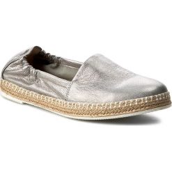 Espadryle NEŚCIOR - 098-D Szary 03. Szare espadryle damskie Neścior, ze skóry. W wyprzedaży za 189.00 zł.