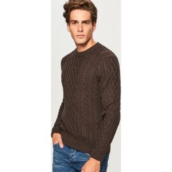Sweter - Bordowy. Czerwone swetry przez głowę męskie Reserved. Za 139.99 zł.