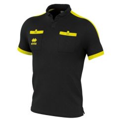 Koszulka Errea Doug Maglia Mc Ad Dorośli. Czarne koszulki sportowe męskie ERREA, l, bez wzorów, z materiału, bez kołnierzyka, bez ramiączek, do piłki nożnej. Za 297.30 zł.