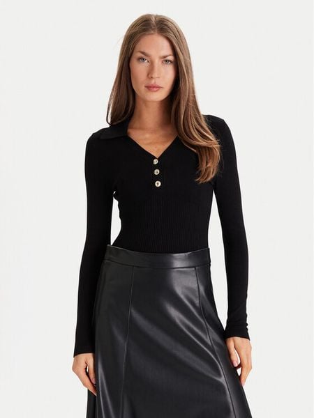 Morgan Sweter 252-MBANOU Beżowy Slim Fit. Brązowe swetry damskie Morgan, s, bez wzorów, z wiskozy, bez kołnierzyka, bez ramiączek, bez kaptura. Za 189.99 zł.