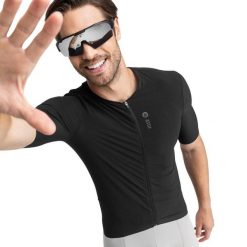 Koszulka rowerowa męska SRX II Vulture ultralekka. Czarne buty sportowe męskie SIROKO, m, bez wzorów, z tkaniny, bez kołnierzyka, bez ramiączek, rowerowe. W wyprzedaży za 315.75 zł.