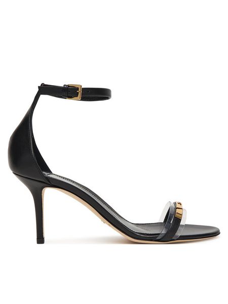 Elisabetta Franchi Sandały SA56L61E2 Czarny. Czarne sandały damskie Elisabetta Franchi, bez wzorów, ze skóry, bez obcasa, na szpilce, bez zapięcia. Za 2,339.00 zł.