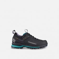 Buty podejściowe damskie Garmont Dragontail Synth Gtx. Czarne obuwie sportowe damskie Garmont, bez wzorów, z materiału, wspinaczkowe. Za 843.00 zł.