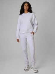 4F Spodnie dresowe joggery damskie - szare L. Szare spodnie dresowe damskie 4f, l, bez wzorów, z bawełny. Za 129.99 zł.