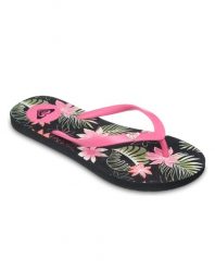 Sandały dla Kobiety BY THE SEA Czarny. Czarne sandały damskie Roxy, bez wzorów, z gumy, bez obcasa, bez zapięcia. Za 74.99 zł.