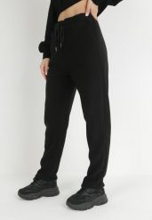 Czarne Spodnie Dresowe Esani. Czarne spodnie dresowe damskie Born2be, xl, bez wzorów, z dresówki. Za 34.99 zł.