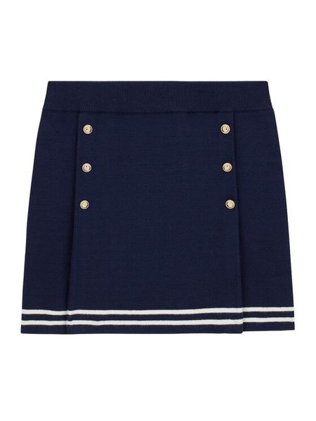 Guess Spódnica mini J6BD02 Z1277 Granatowy Regular Fit. Niebieskie spódniczki dla dziewczynek Guess, z aplikacjami, mini. Za 194.99 zł.