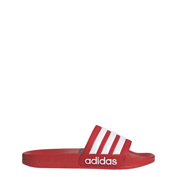 Adilette Shower Slides. Białe klapki damskie Adidas, bez wzorów. Za 119.00 zł.