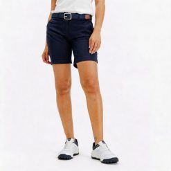 Spodenki do golfa chino damskie Inesis MW500. Niebieskie szorty damskie INESIS, l, bez wzorów, z bawełny. Za 69.99 zł.