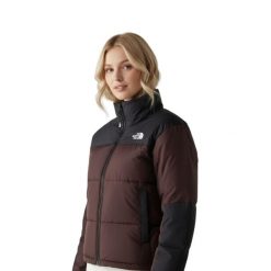 Kurtka turystyczna damska The North Face Goseri Puffer. Brązowe kurtki damskie The North Face, xs, bez wzorów, z nylonu, bez kaptura. Za 433.44 zł.