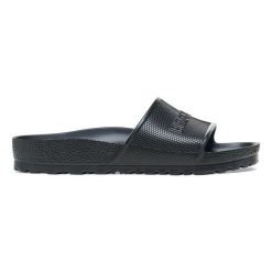 Birkenstock Barbados EVA Black Klapki Unisex. Czarne klapki męskie Birkenstock, z materiału, klasyczne. Za 199.99 zł.
