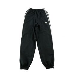 Second life - Spodnie dresowe męskie Adidas W28 3 pasy podszycie - Jak nowy. Czarne spodnie sportowe męskie Adidas, m, bez wzorów, z dresówki, do biegania. Za 85.16 zł.
