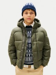 Tommy Hilfiger Kurtka zimowa KB0KB10093 D Zielony Regular Fit. Zielone buty zimowe chłopięce Tommy Hilfiger, na zimę, bez wzorów, z syntetyku, bez kaptura. Za 899.99 zł.
