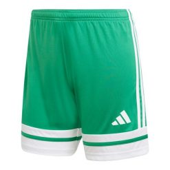Szorty damskie adidas Squadra25. Białe szorty sportowe damskie Adidas, bez wzorów, sportowe, na fitness i siłownię. Za 73.99 zł.