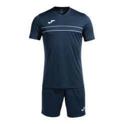 Zestaw koszulka treningowa i spodenki Joma Victory. Białe krótkie spodenki sportowe męskie Joma, l, bez wzorów, do piłki nożnej. Za 79.69 zł.