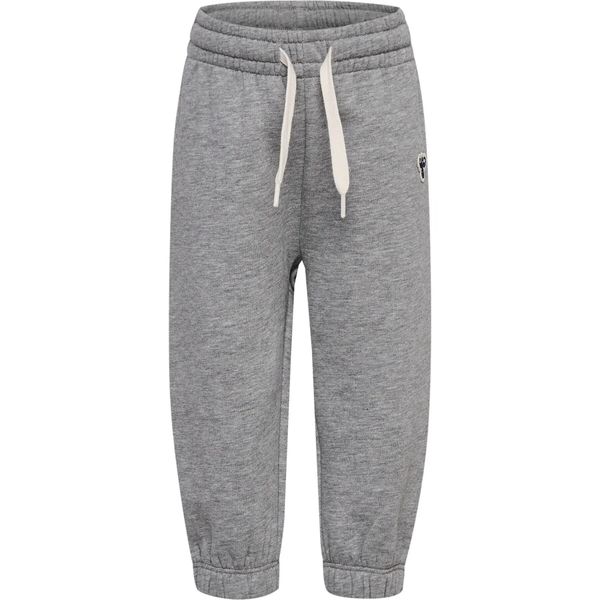 Spodnie dresowe dla niemowląt Hummel Bee Loose. Niebieskie spodenki niemowlęce Hummel, z aplikacjami, z bawełny. Za 154.00 zł.