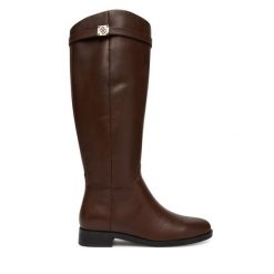 Kozaki Guess. Brązowe kozaki damskie Guess, bez obcasa, na płaskiej podeszwie. Za 899.99 zł.