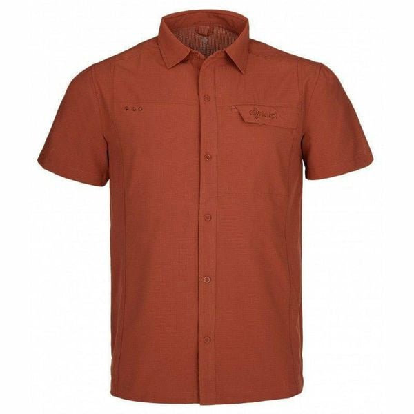 Koszula męska Kilpi BOMBAY-M. Niebieskie koszule męskie Kilpi, m, bez wzorów, z materiału, eleganckie, bez kołnierzyka, bez ramiączek. Za 163.50 zł.