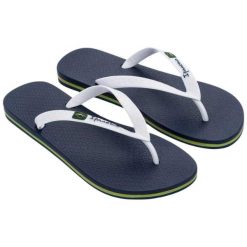 Japonki plażowe męskie Ipanema Clas Brasil. Niebieskie klapki męskie Ipanema, z materiału, sportowe. Za 163.99 zł.