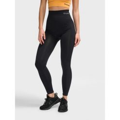 Rajstopy damskie z wysoką talią Hummel hmltif. Czarne legginsy damskie Hummel, m, bez wzorów, na fitness i siłownię. Za 150.00 zł.