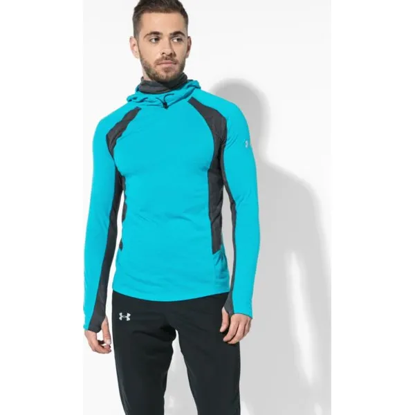 Under Armour Bluza Ua Swyft Face Hoody , niebieski, rozmiar S. Niebieskie bluzy męskie Under Armour, m, bez wzorów, z materiału, bez kaptura. W wyprzedaży za 159.99 zł.