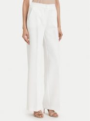 Maryley Spodnie materiałowe 26EB598/43VA Biały Regular Fit. Białe spodnie materiałowe damskie Maryley, xs, bez wzorów, z materiału. Za 279.99 zł.
