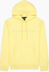 Bluza z kapturem Męska Champion Script Logo Hoodie M Żółty. Żółte bluzy sportowe męskie Champion, m, bez wzorów, z bawełny, z kapturem. Za 382.35 zł.