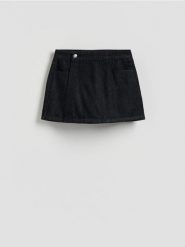 Jeansowe spódnico-szorty - szary. Szare szorty damskie Reserved, bez wzorów, z denimu. Za 119.99 zł.