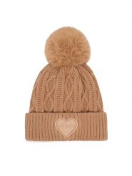Guess Czapka J6BZ40 Z1523 Brązowy jasny. Brązowe czapki dla dzieci Guess, z aplikacjami. Za 134.99 zł.