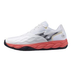 Buty do tenisa Mizuno Wave Enforce Court. Białe buty sportowe męskie Mizuno, bez zapięcia, tenisowe, mizuno wave. Za 467.90 zł.