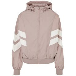 Bluza damska z kapturem Urban Classics crinkle batwing (Duże rozmiary). Białe bluzy sportowe damskie Urban Classics, xl, bez wzorów, z meshu, z kapturem. Za 246.00 zł.