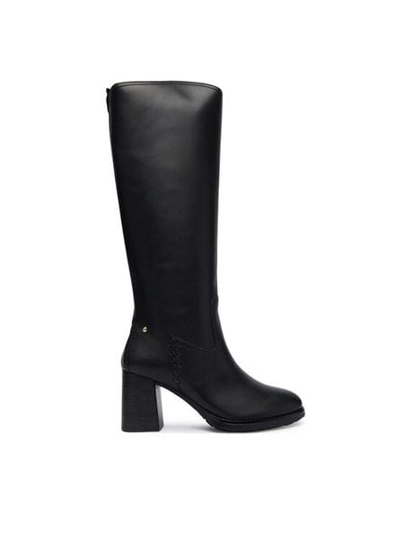 Pikolinos Botki W9U-9752C1 Czarny. Czarne botki damskie Pikolinos, ze skóry, bez obcasa, na szpilce, bez zapięcia. Za 809.99 zł.