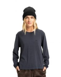 Koszulka dla Kobiety ESSENTIAL Czarny. Czarne t-shirty damskie Quiksilver, l, bez wzorów, z bawełny, klasyczne, bez kołnierzyka. Za 149.99 zł.