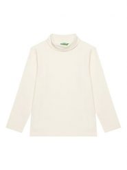 United Colors Of Benetton Bluzka 3DKEG10JU Écru Regular Fit. T-shirty dla chłopców United Colors Of Benetton, bez wzorów, z bawełny, bez ramiączek. Za 59.99 zł.