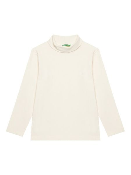 United Colors Of Benetton Bluzka 3DKEG10JU Écru Regular Fit. T-shirty dla chłopców United Colors Of Benetton, bez wzorów, z bawełny, bez ramiączek. Za 39.99 zł.