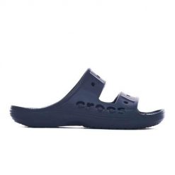 Klapki męskie Crocs Baya. Niebieskie klapki męskie Crocs, z materiału, sportowe. W wyprzedaży za 129.00 zł.