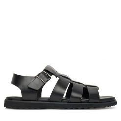 Sandały Aldo. Czarne sandały męskie Aldo, bez zapięcia. Za 299.99 zł.