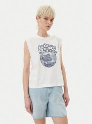 Levi's® Bluzka Graphic 001MW-0000 Biały Standard Fit. Białe bluzki damskie l, bez wzorów, z bawełny, bez kołnierzyka, bez ramiączek. Za 89.99 zł.